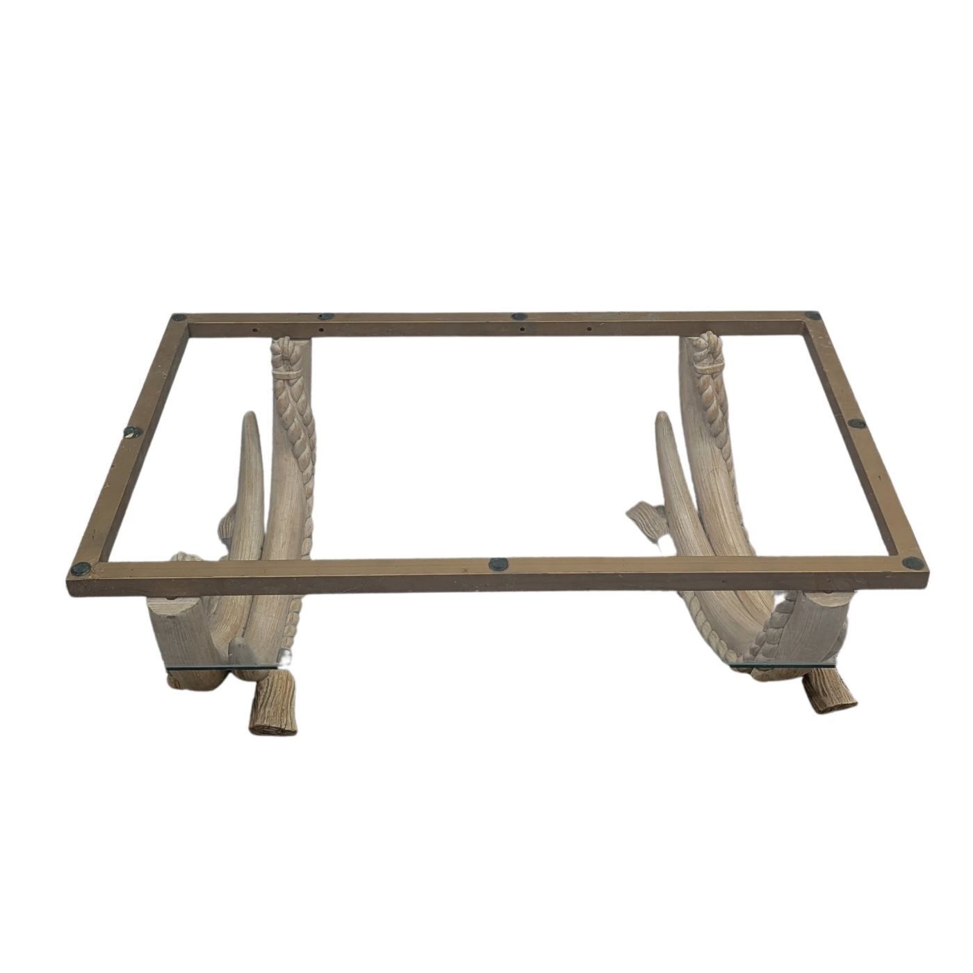 80s Wooden Tusk Coffee Table, 1980s photo Furniture