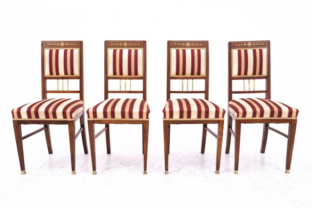 Table With Chairs In Empire Style, France. After Renovation. photo 3074.0