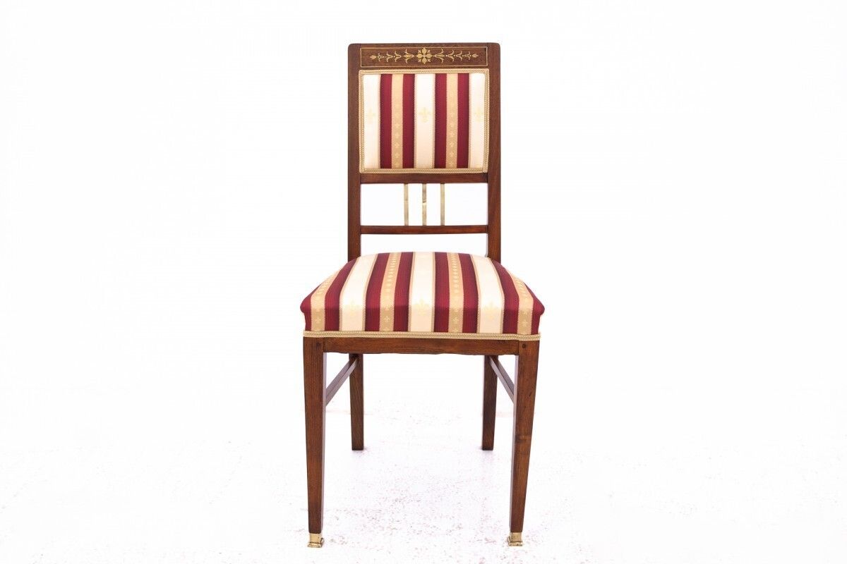 photo furniture Table With Chairs In Empire Style, France. After Renovation.