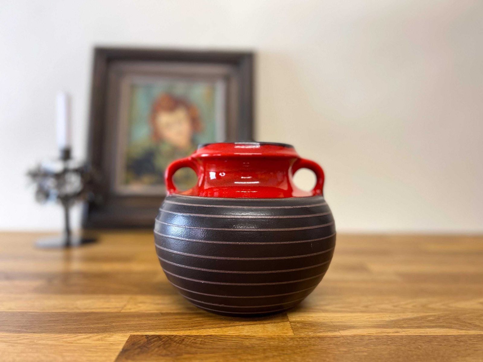 Vintage West German Vase By Simon Peter Gerz – Mid Century Modern 