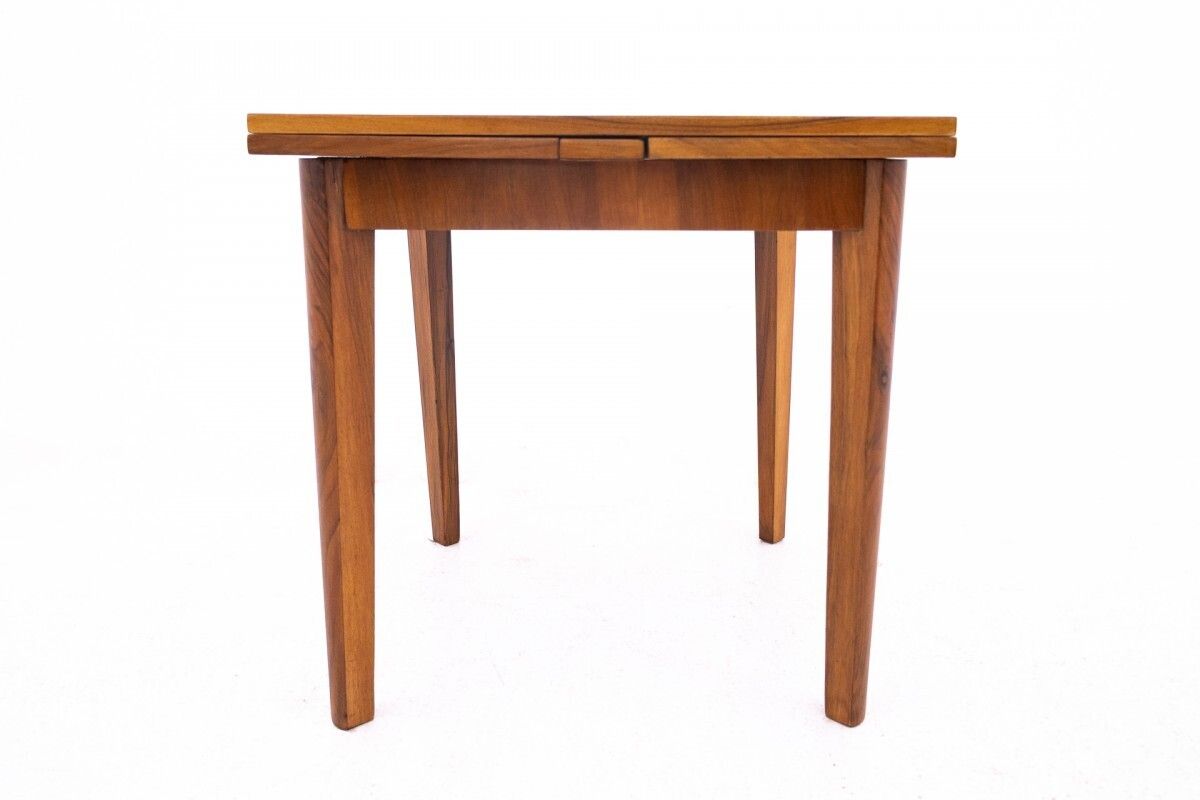 Art Deco Square Table, Poland, 1940s. After Renovation photo furniture