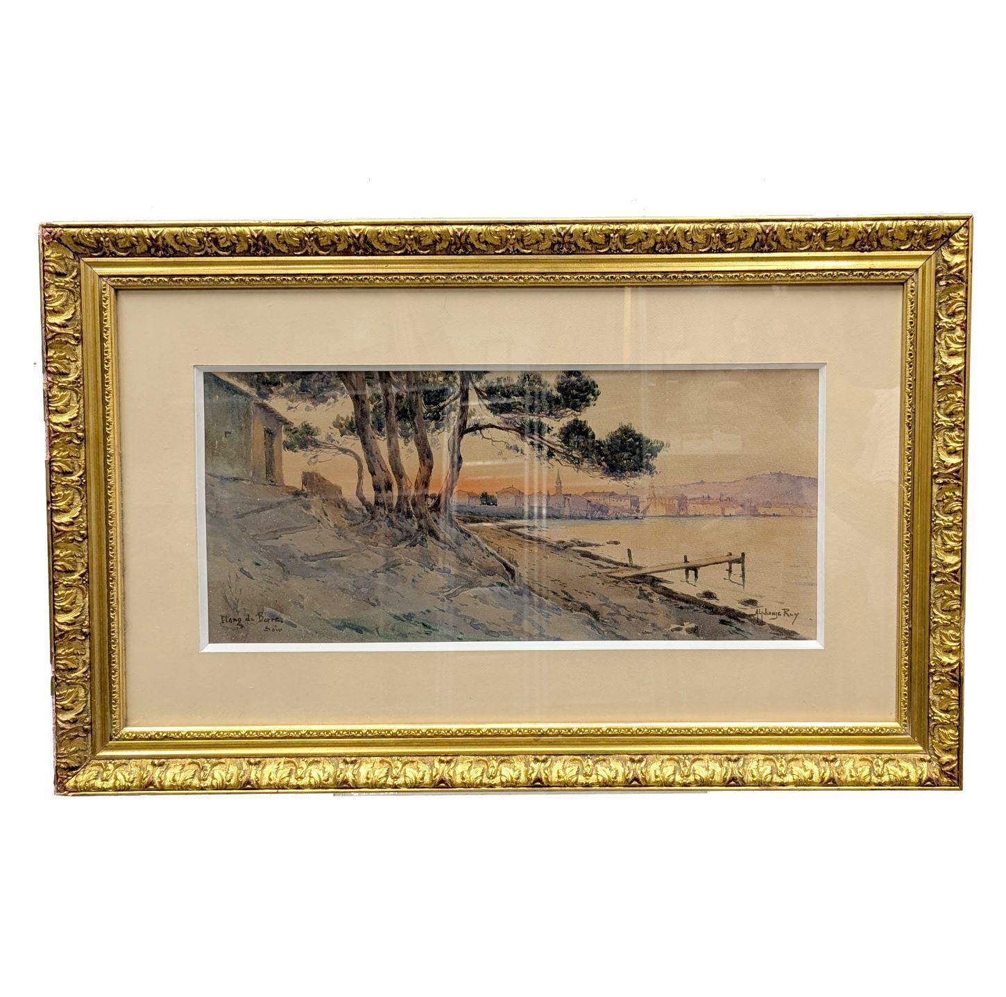 Alphonse Rey (Active Early 20th Century) Berre Pond, Evening