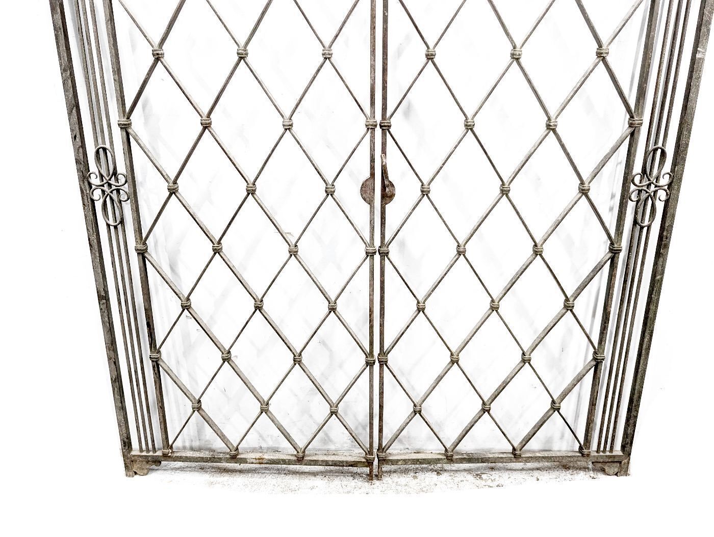 Pair Of Wrought Iron Gates From The 1940s In The Style Of Gilbert Poillerat photo Home Fixtures