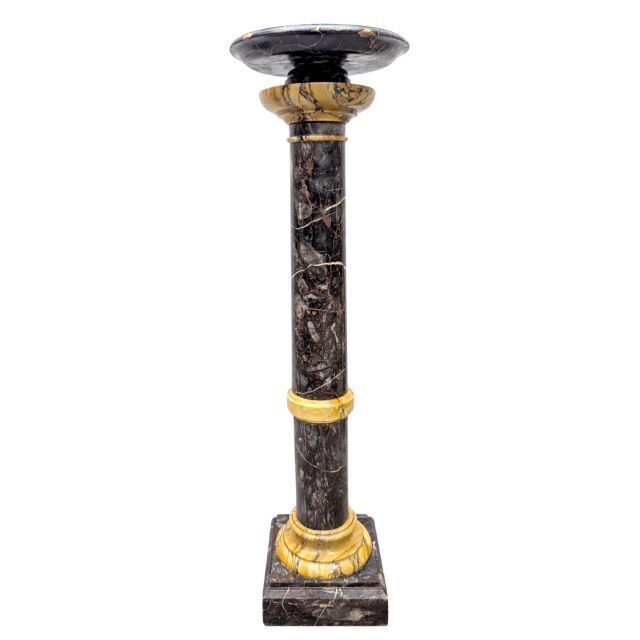Neoclassical Column In Siena And Portor Marble, 1900s Period