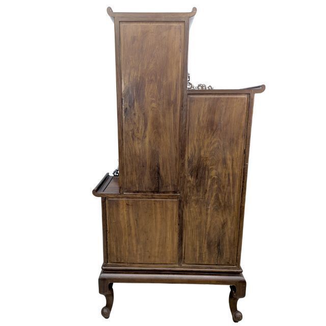 Indochinese Cabinet Inlaid With Mother Of Pearl, Silver And Copper photo Furniture
