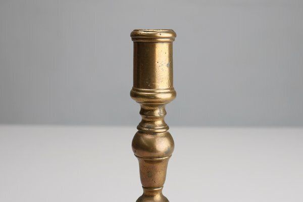 Antique French Haute Epoque Copper Candlestick photo furniture