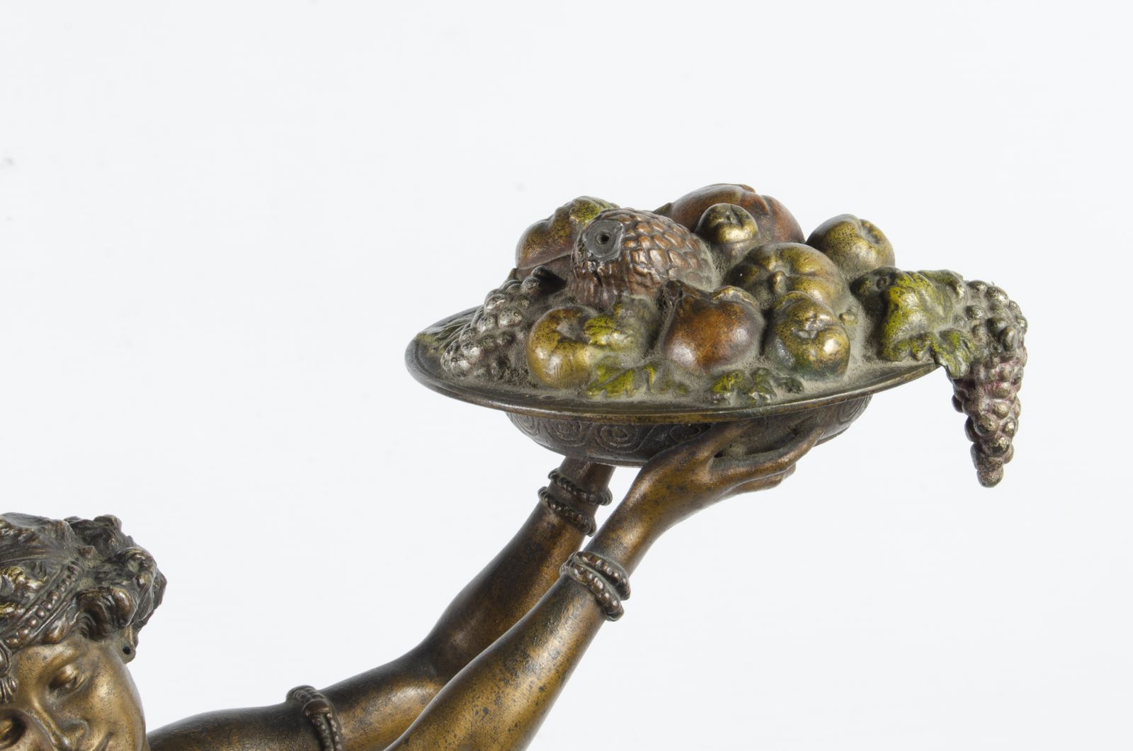 photo furniture 1900s Jugendstil Cold Painted Bronze Sculpture Of An Oriental Woman By Franz Bergmann, Austria