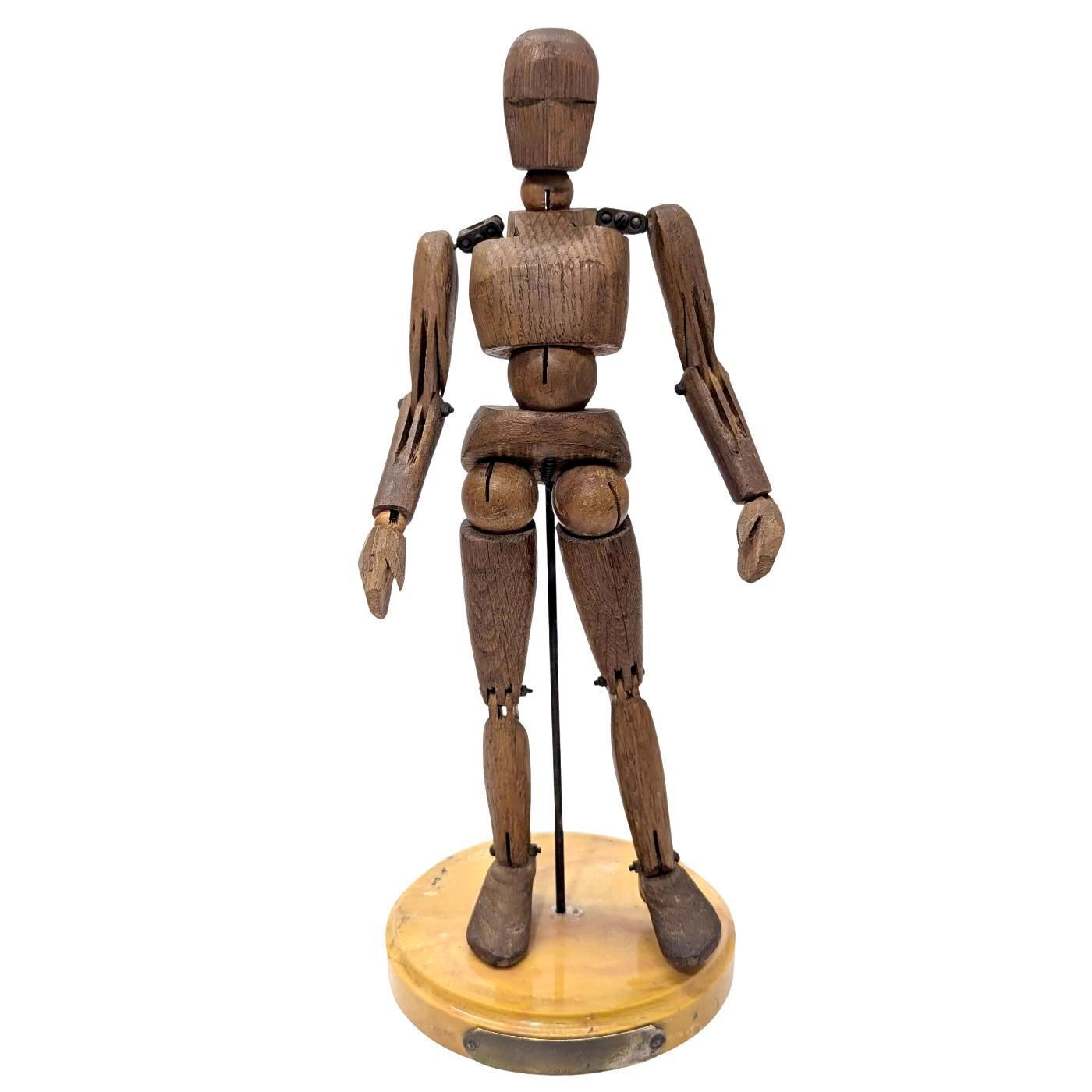 Old Articulated Painter's Model Mannequin