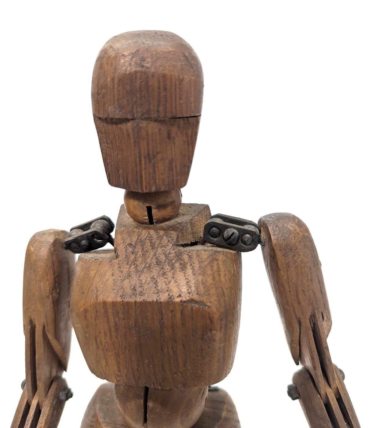 Old Articulated Painter's Model Mannequin photo Home Decor