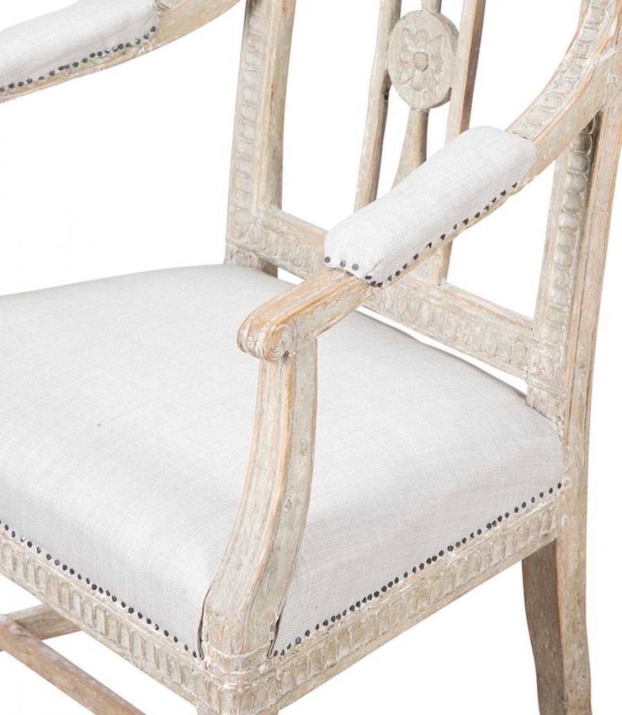 Pair Of Early 19th Century Swedish Lindome Chairs photo vintage