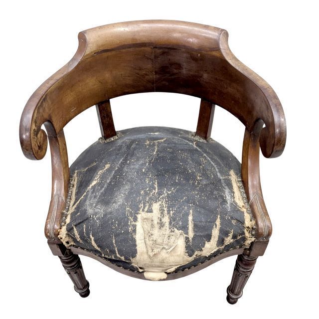 Restoration Style Mahogany Desk Chair, Circa 1830 – In Need Of Restoration photo furniture
