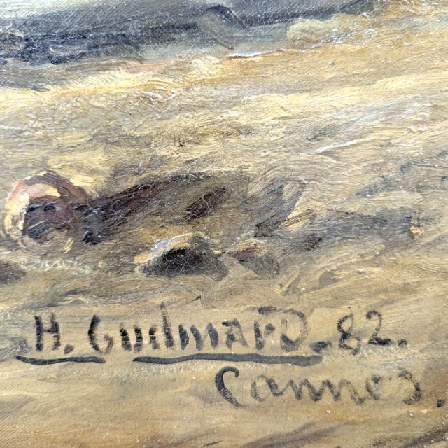 View Of Cannes, H. Guilmard, 1882 – Oil On Canvas photo buy