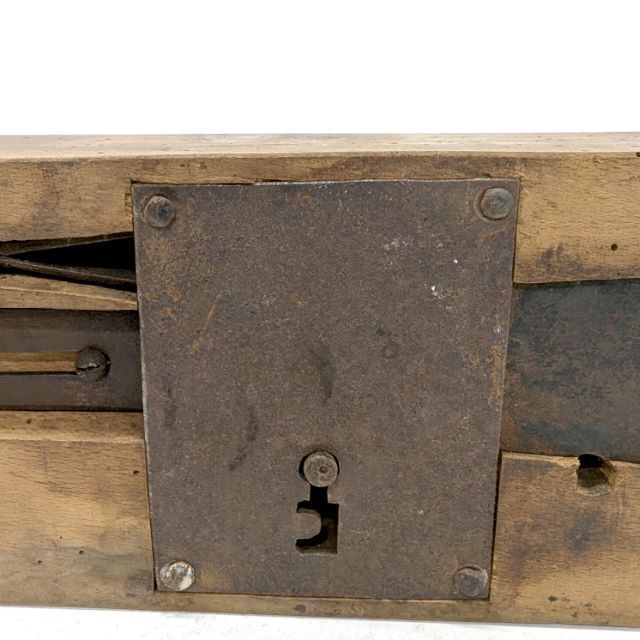 Antique Wrought Iron Lock From The 18th Century photo Home Fixtures