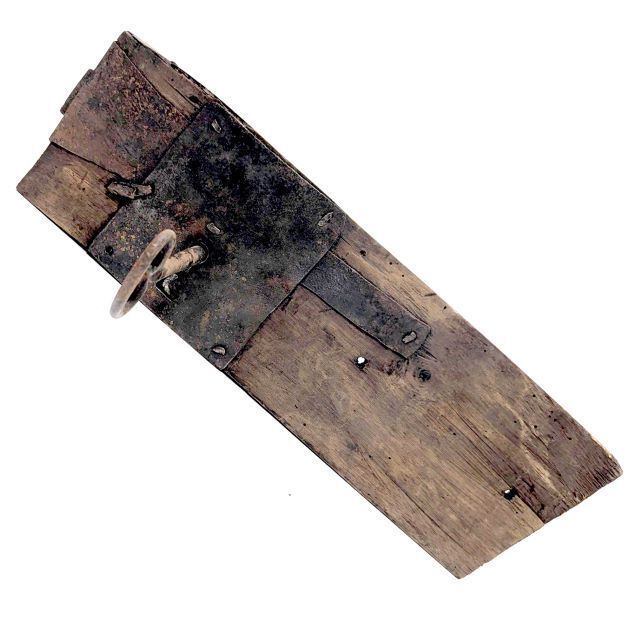 Antique Wrought Iron Lock From The 18th Century