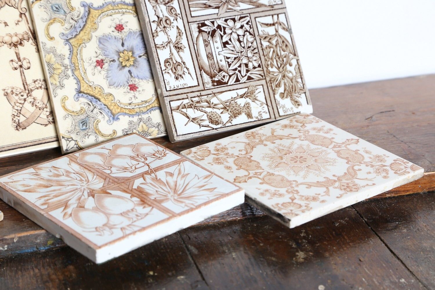 Victorian Tiles Lot Of 8 – Antique Minton Fireplace Tiles photo Home Fixtures
