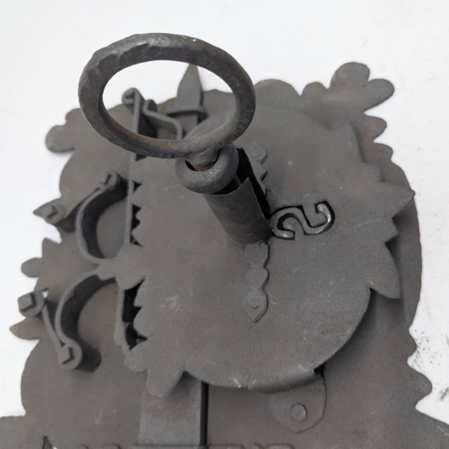 Antique Wrought Iron Lock, 1800s photo Home Fixtures