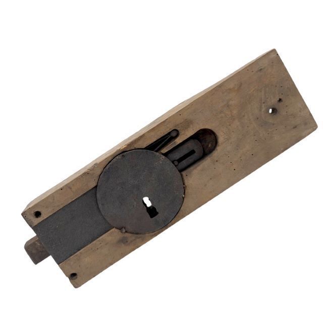 Antique Wrought Iron Lock From The Period photo furniture
