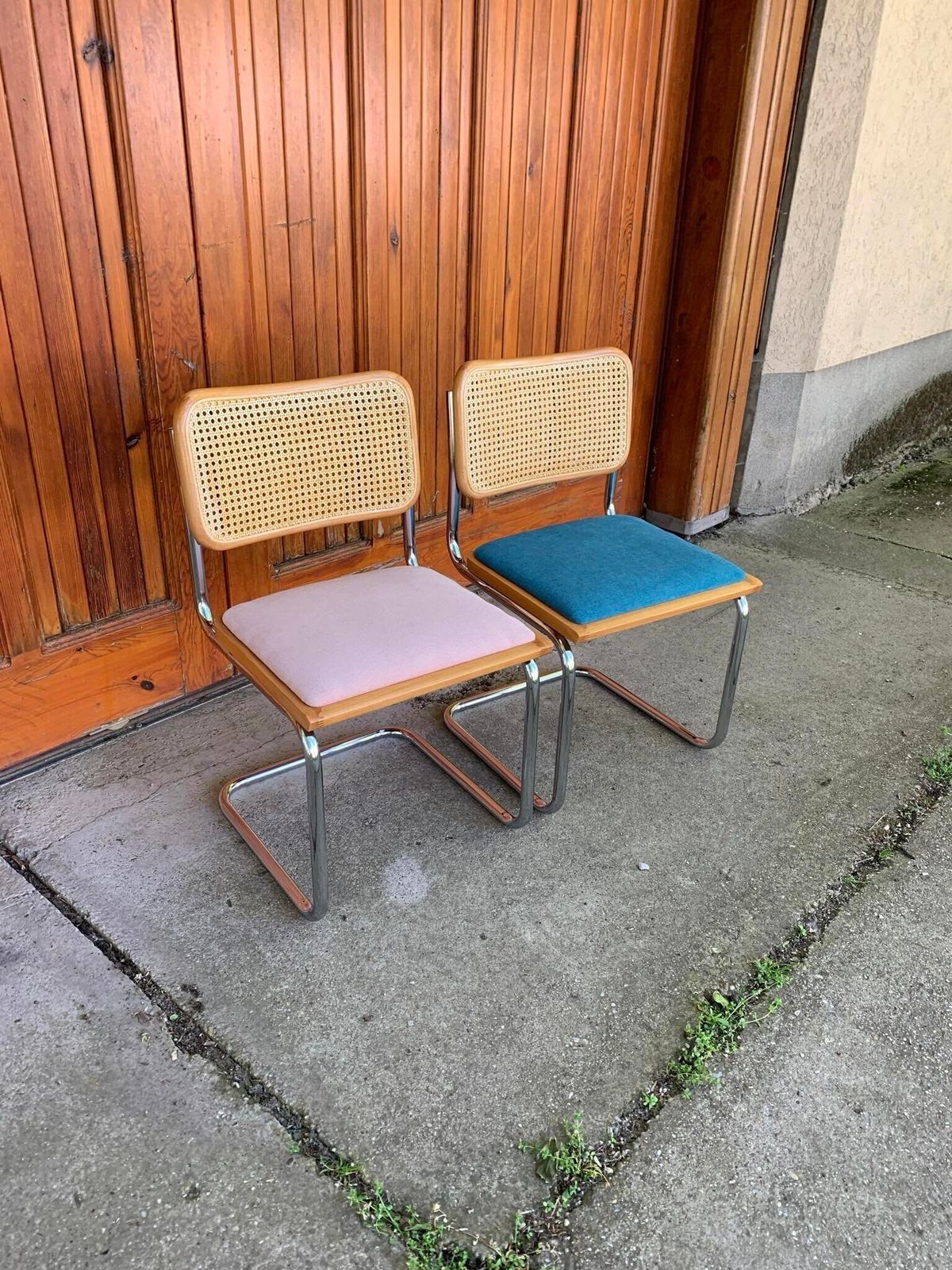 Mid Century Modern Italian Marcel Breuer B32 Cesca Chairs, 70s Set Of 2 photo for sale