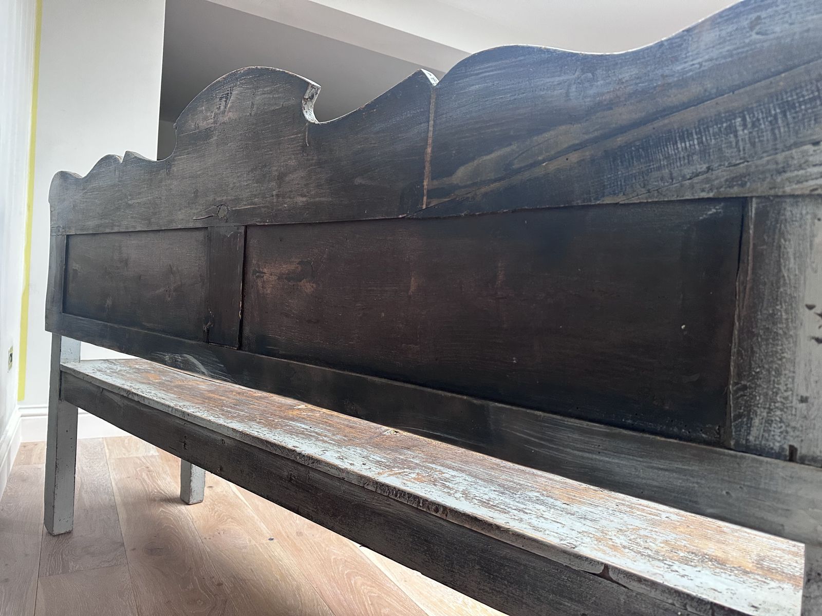 Vintage Swedish Wooden Bench, Late 20th Century photo furniture