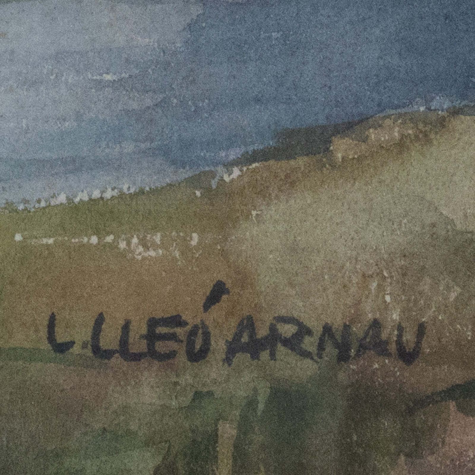 Berglandschap Met Alpiene Beek – Lluís Lleó Arnau photo Kunst