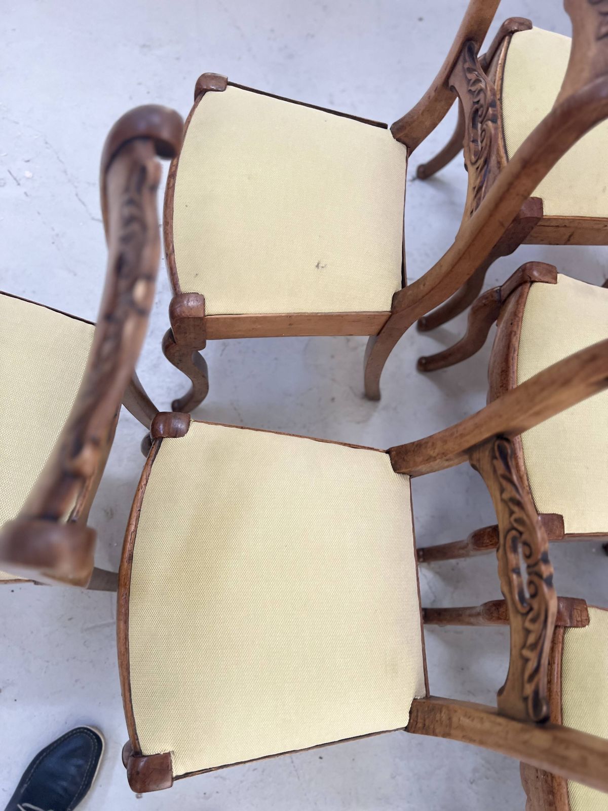 Page 1 Of 12 Set Of Six Louis Philippe Style Chairs In Cherry Wood, 19th Century photo for sale