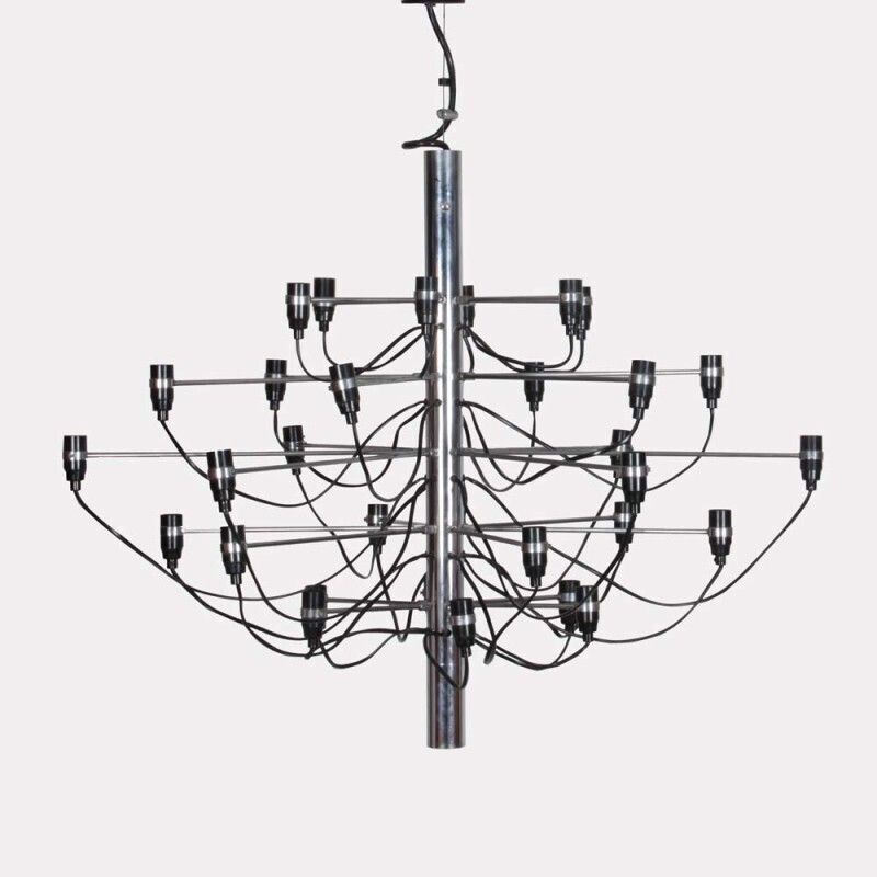 Chandelier By Gino Sarfatti, Model 2097/30, Arteluce Edition, 1970