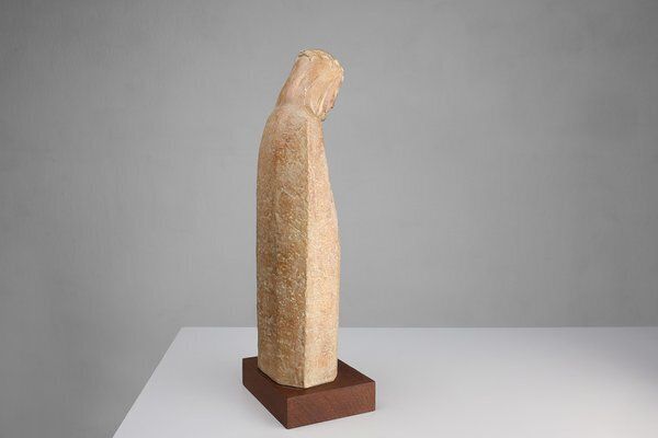 photo furniture André Teackens, Art Deco Style Religious Statue Of Jesus Christ, 1920s, Plaster On Wood Base