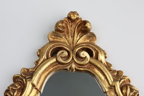 Louis XV French Shell Mirror In Wood And Plaster, France, 1950s photo furniture