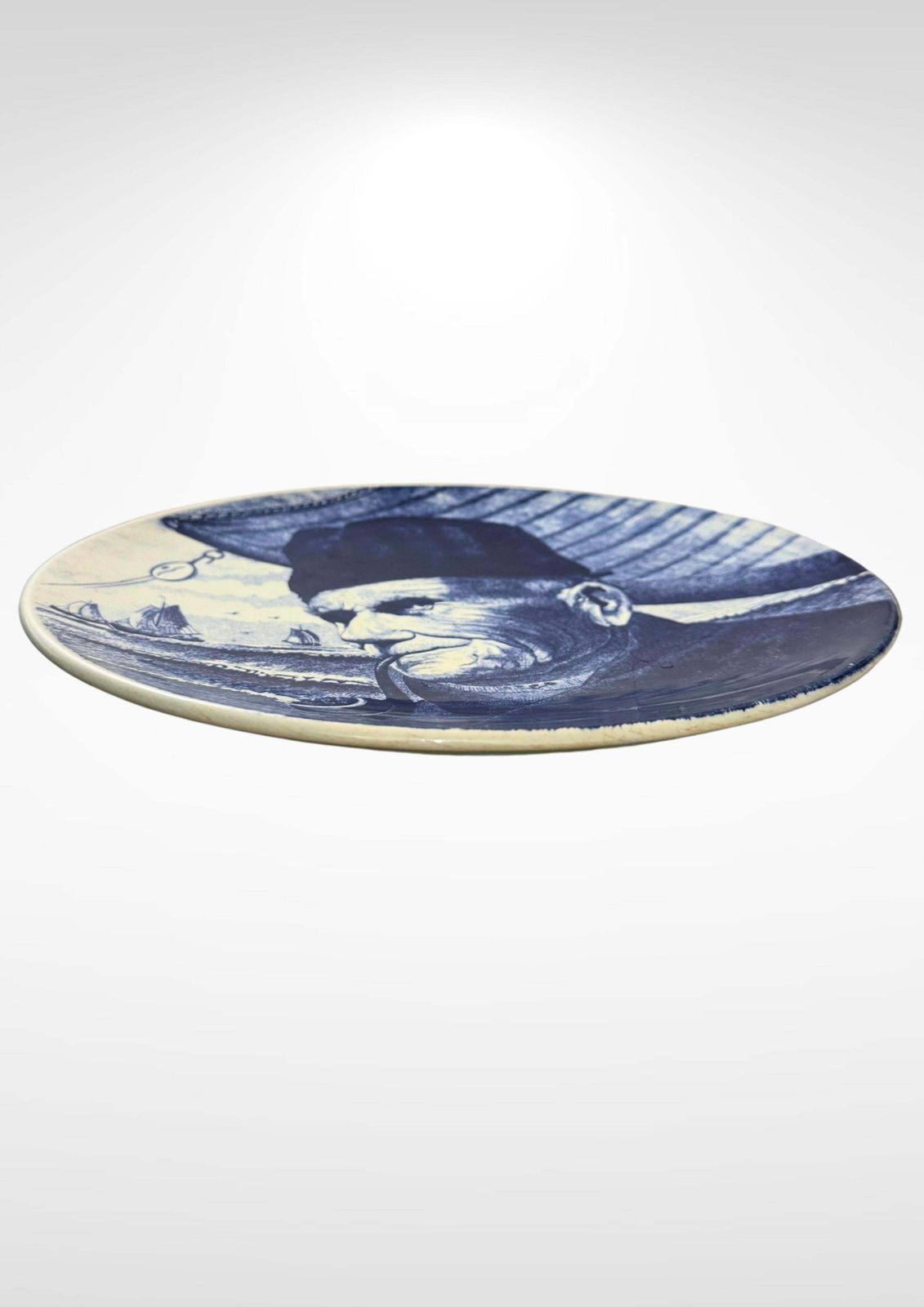 Delfts Blauw Chemkefa Holland Porcelain Charger Wall Hanging Plate photo for sale
