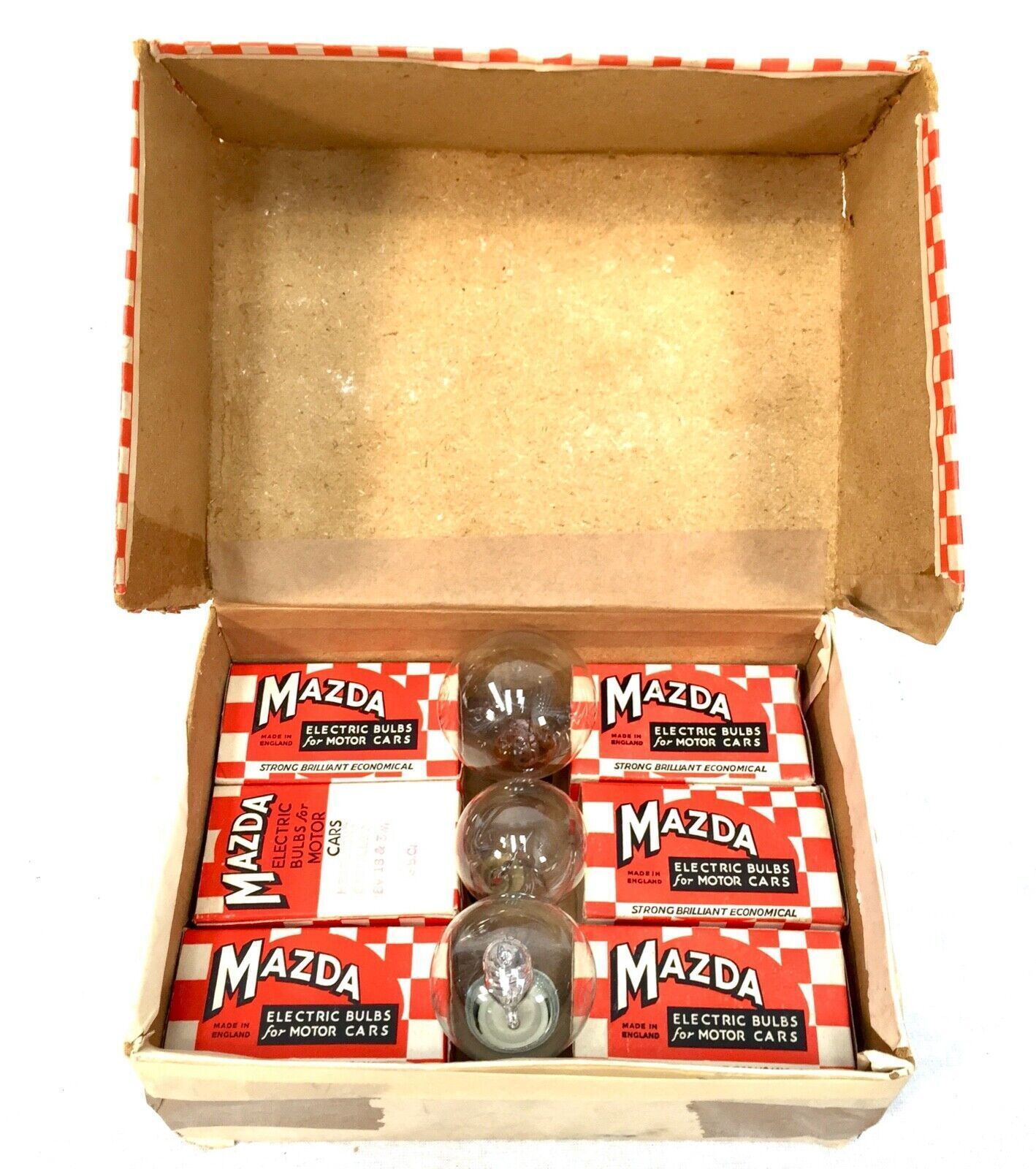 Antique Advertising   Mazda Electric Bulbs For Motor Cars / Vehicles Set In Box photo buy