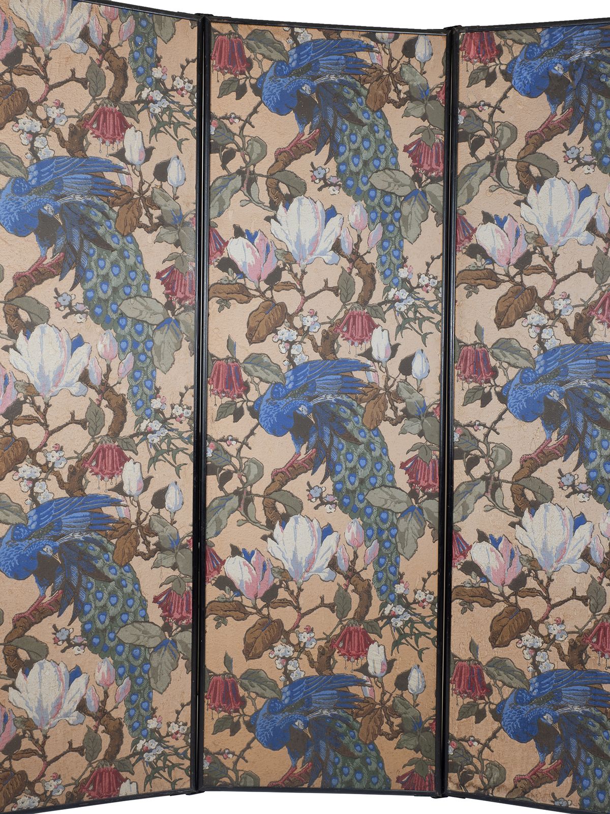 Hand Painted 19th Century Chinoiserie Wallpaper Screen photo 8500.0