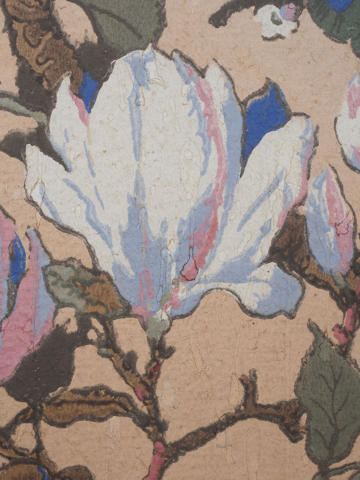 photo furniture Hand Painted 19th Century Chinoiserie Wallpaper Screen