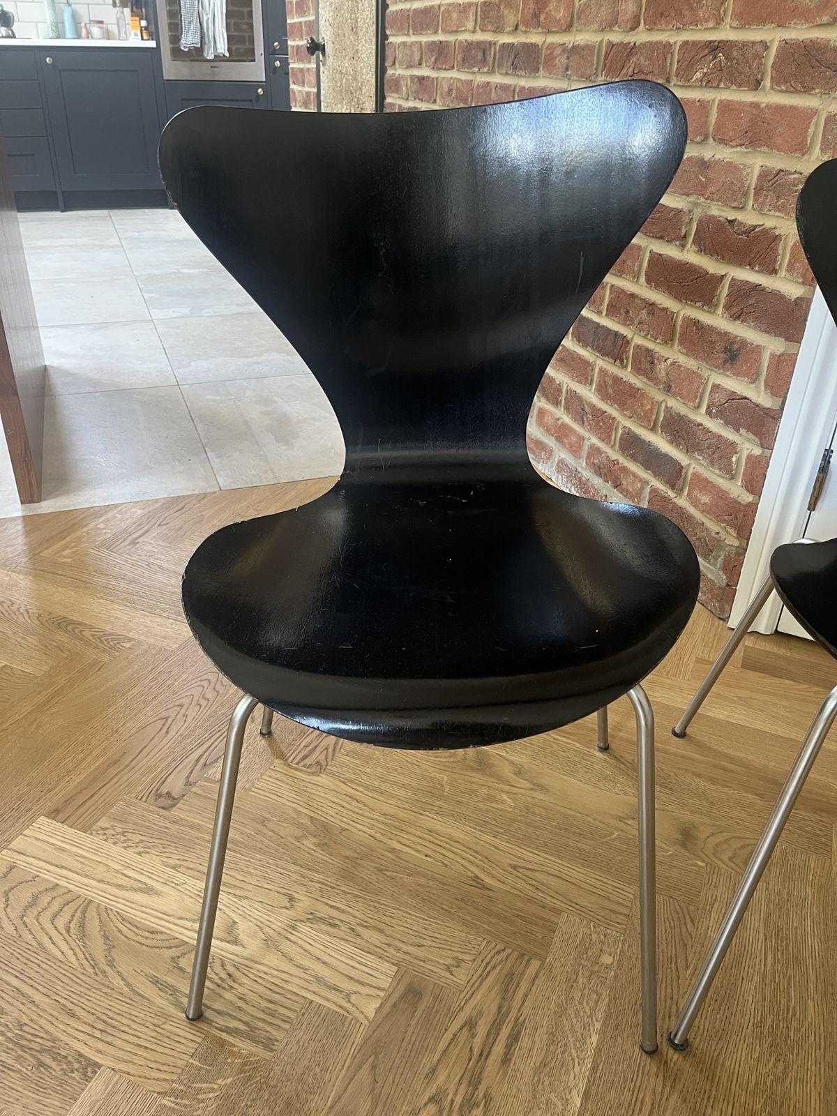 Furniture Arne Jacobsen Series 7 Or 3107 Chairs By Fritz Hansen Mid Century Modern 1964 photo