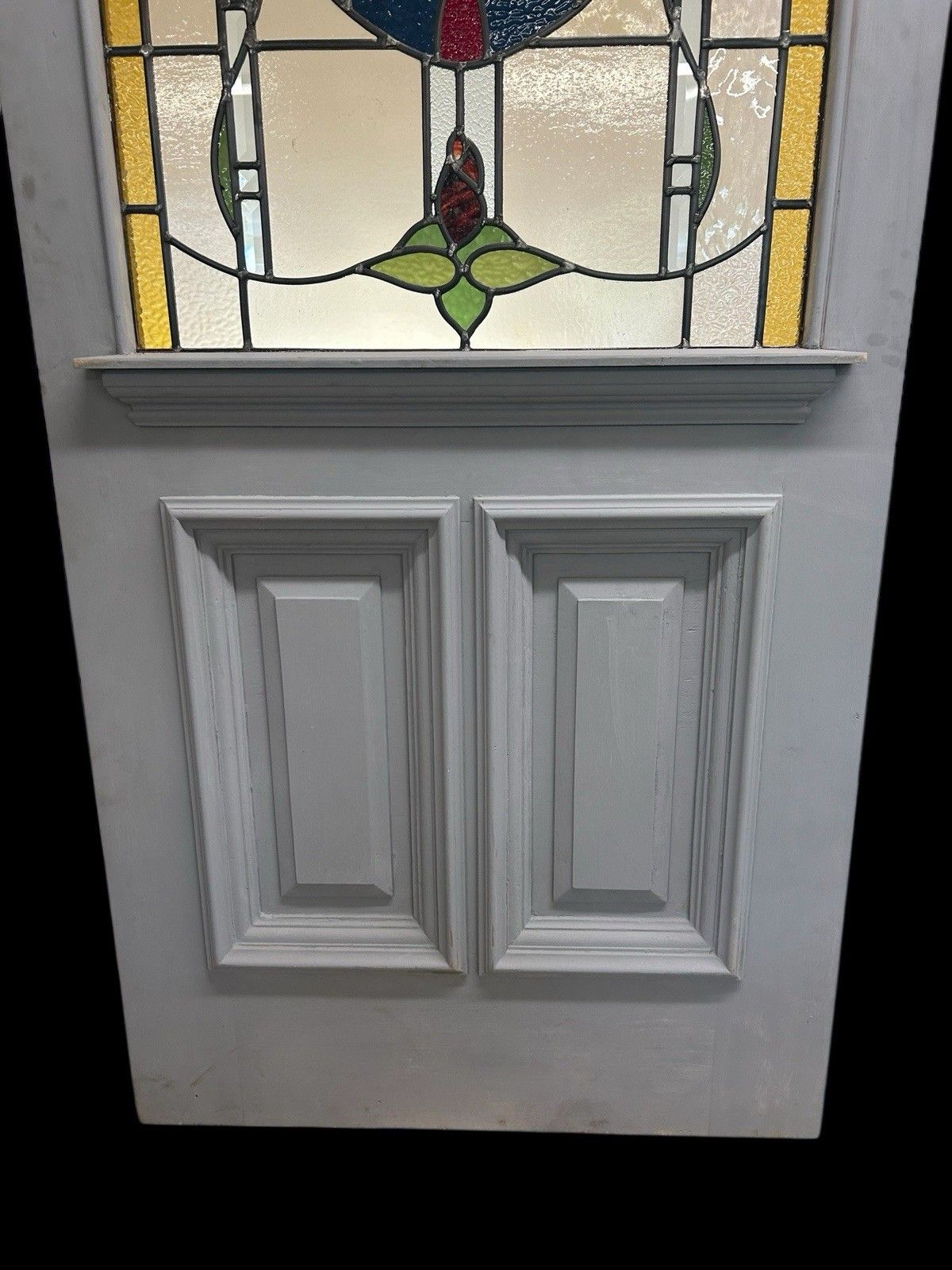 Victorian Stained Glass Front Door Old Antique Period Reclaimed Refurb Bevelled photo buy