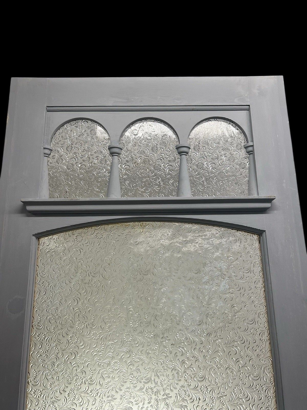 Edwardian Front Door Old Antique Period Reclaimed Original Glass Refurb C1905 photo furniture