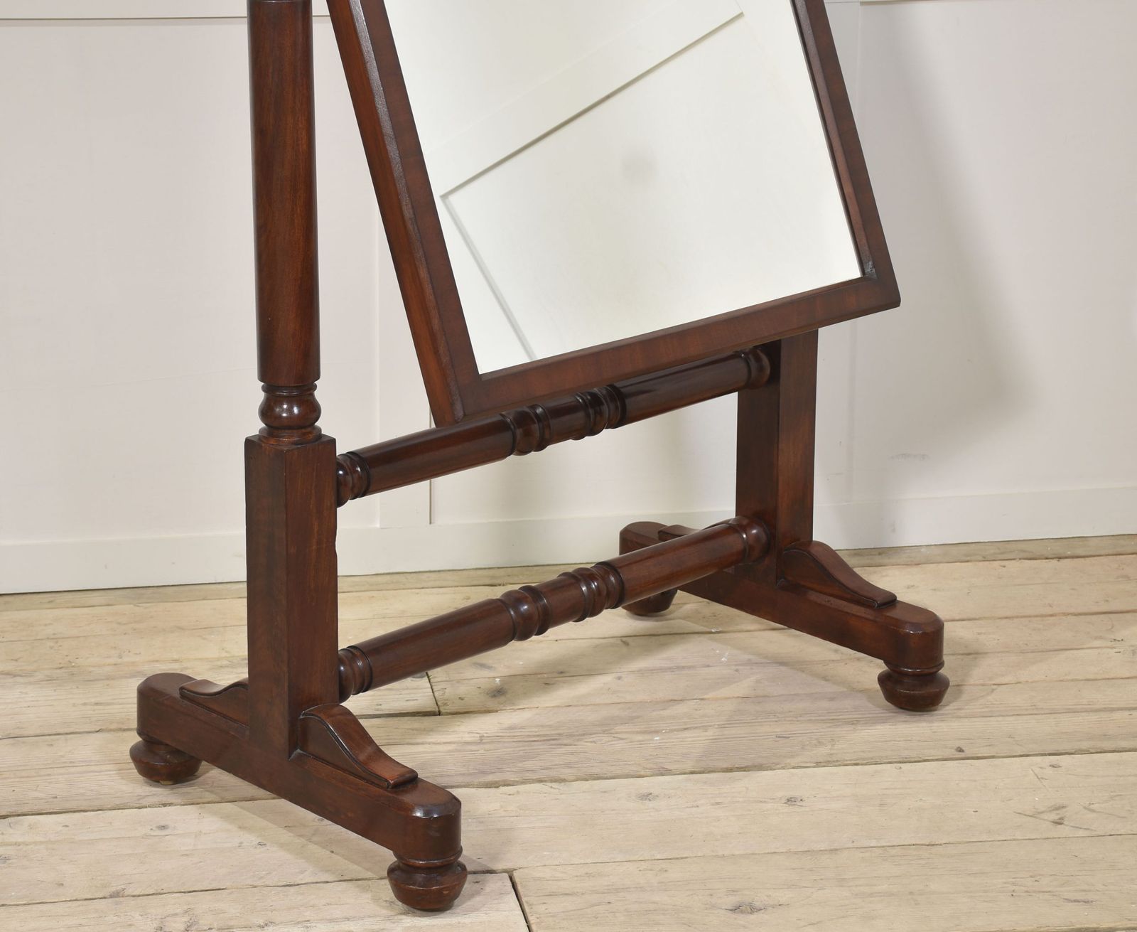 Pair Of Country House Cheval Mirrors photo 7554.0