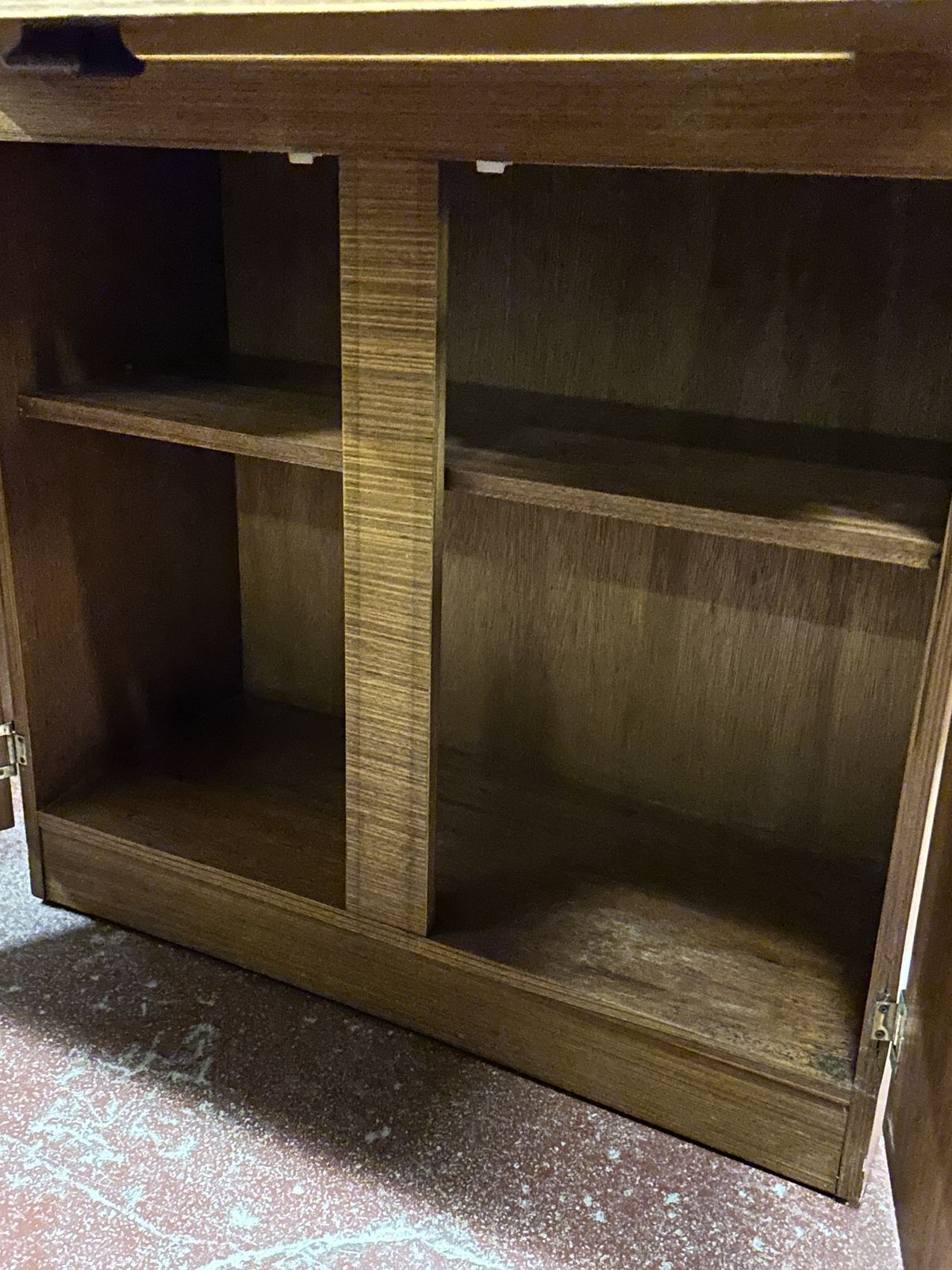Mid Century Teak Glazed Cocktail Bar Cabinet. Vintage photo 195.0