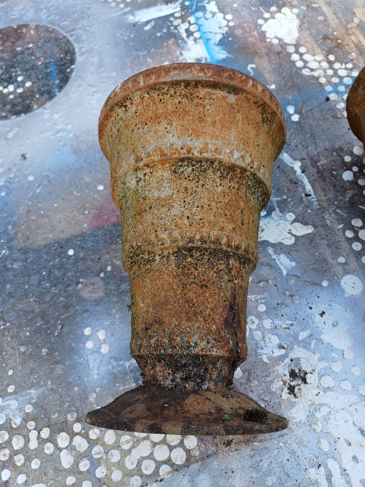Pair Of Cast Iron Vases 1900 From Charleville Mézières photo furniture