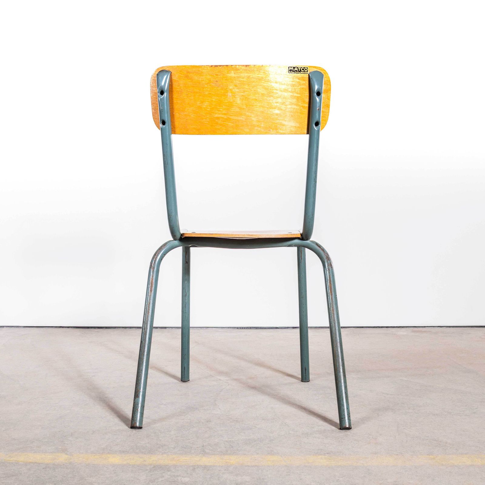 1950's Mullca Stacking Dining Chair   Wide Back Rest    Set Of Four photo for sale