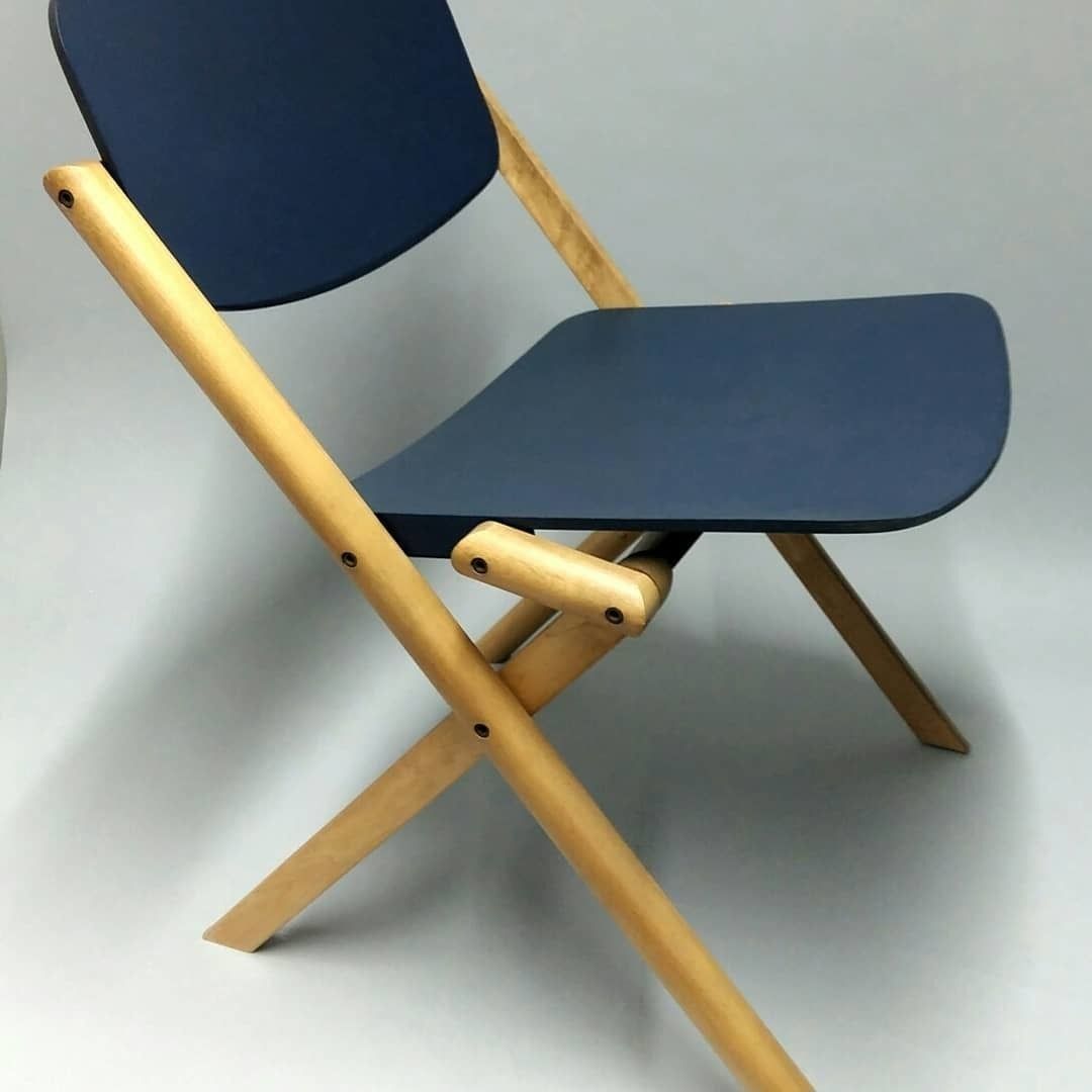 Chaise basse pliante Jean Claude Duboys (1938-1999), vers 1980, édition d'époque photo 250.0