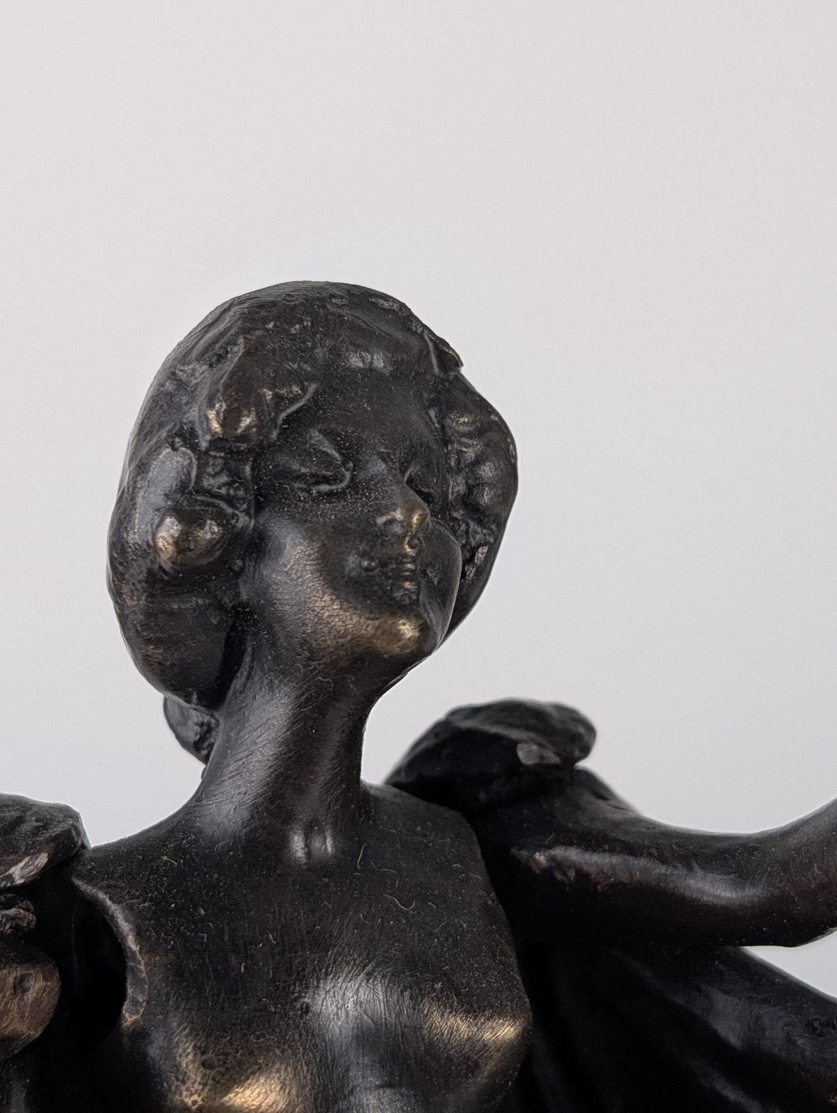 Bronze Sculpture Of An Articulated Woman By Carl Kauba, 1900s photo vintage