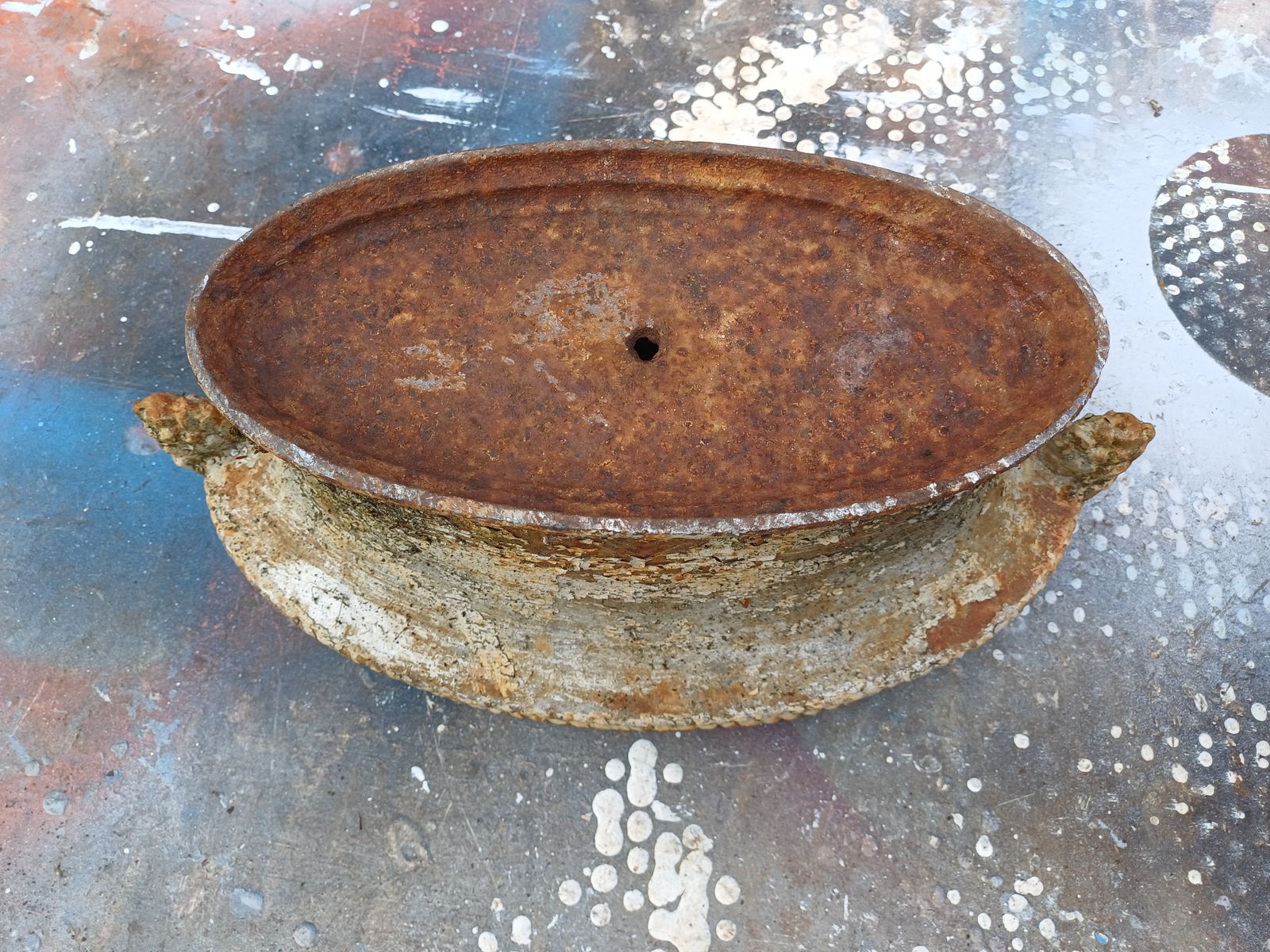 photo vintage 3 Cast Iron Planters 1900: Charleville   Mézières