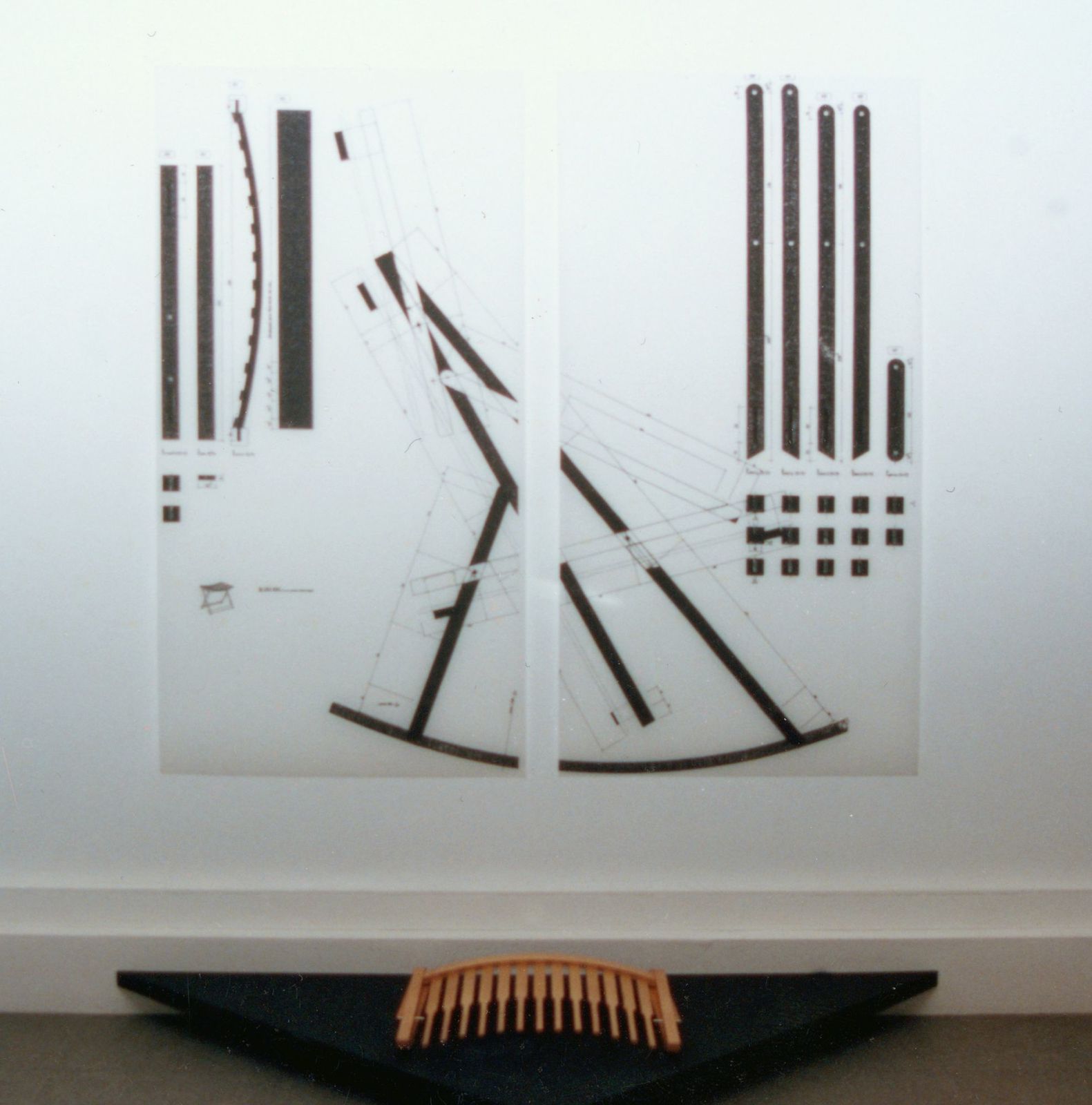 Rocking chairs en érable modèle A 3, vers 1980, par Jean Claude Duboys. Edition Of Time photo vinterior