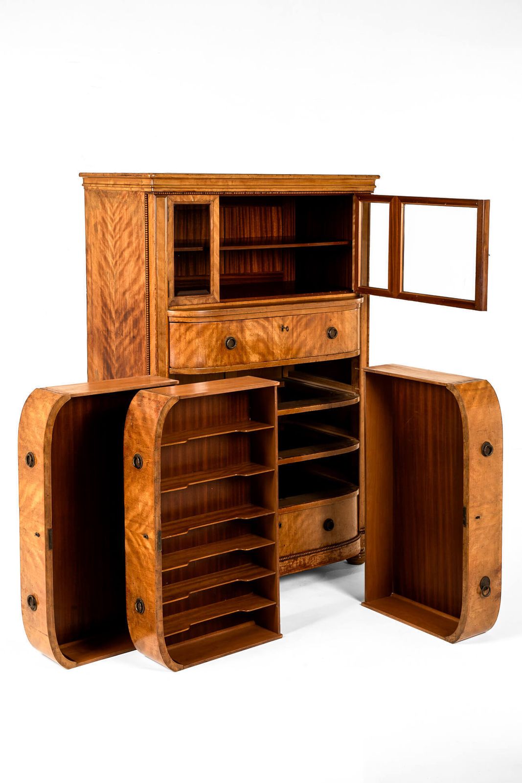 photo for sale Display Cabinet Over Chest Of Drawers