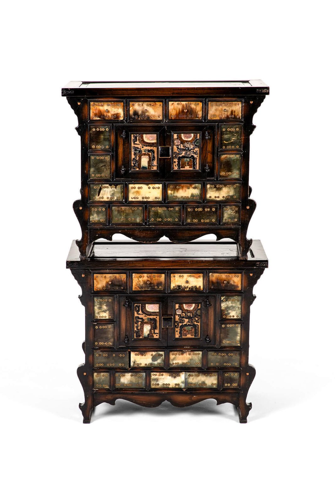 Pair Of Elm Chinese Apothecary Cabinets photo 1642.0