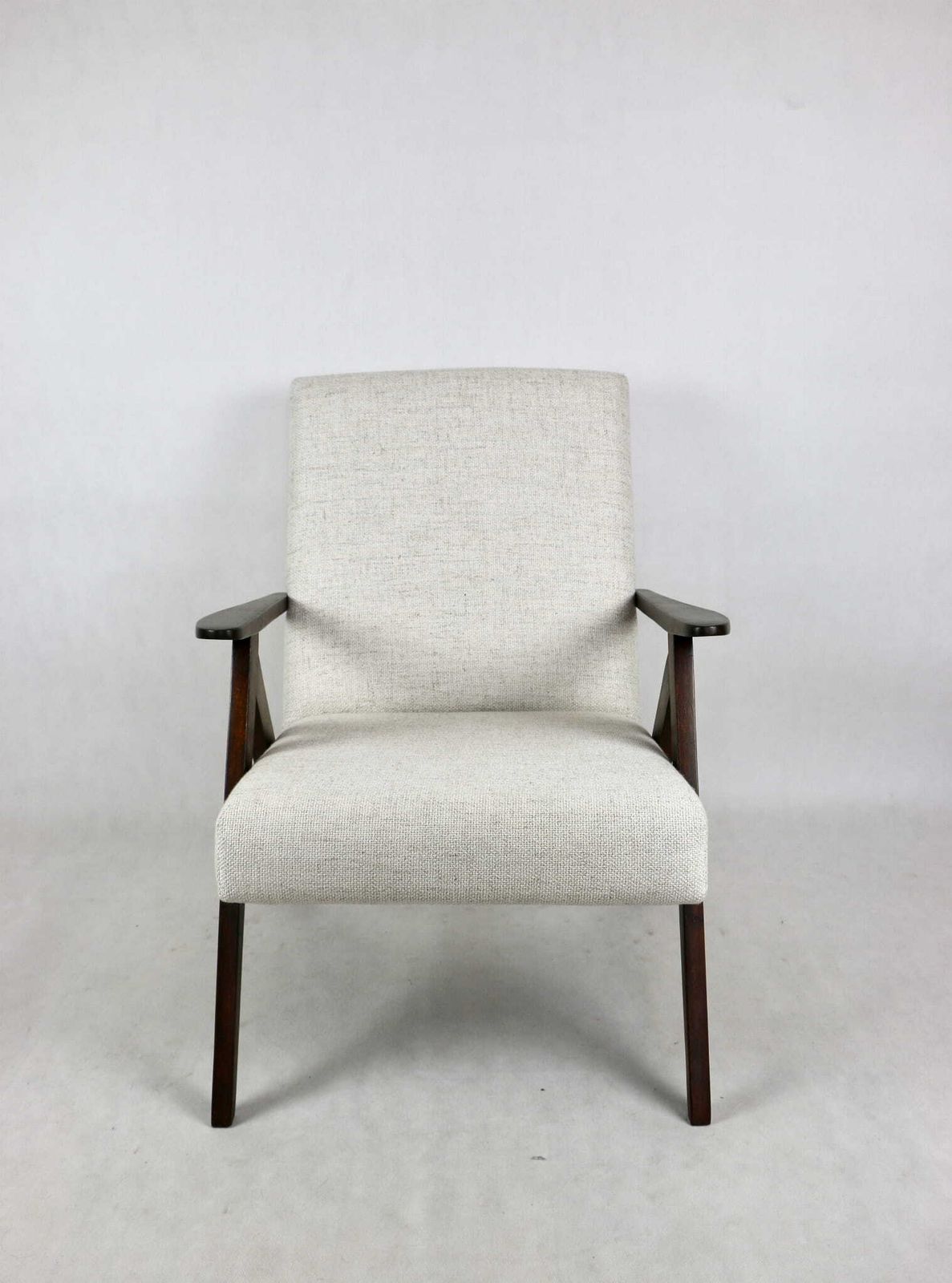 Vintage Armchair B 310 Var White Cream Structure 70s   2 Pieces Available photo furniture