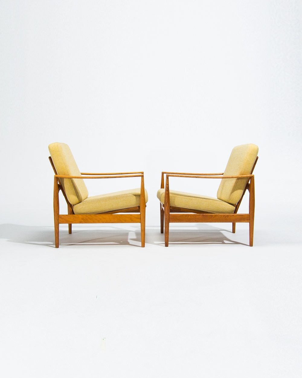 Mid Century Lounge Chairs In Oak By Niels Koefoed, Danish Design 1950’s photo Furniture