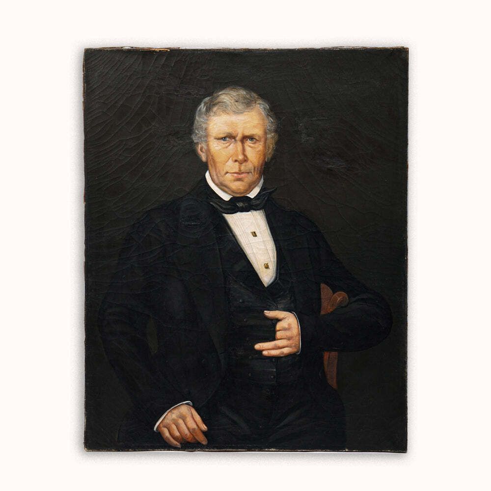 19th Century Portrait Of A Dashing Gentleman In Black