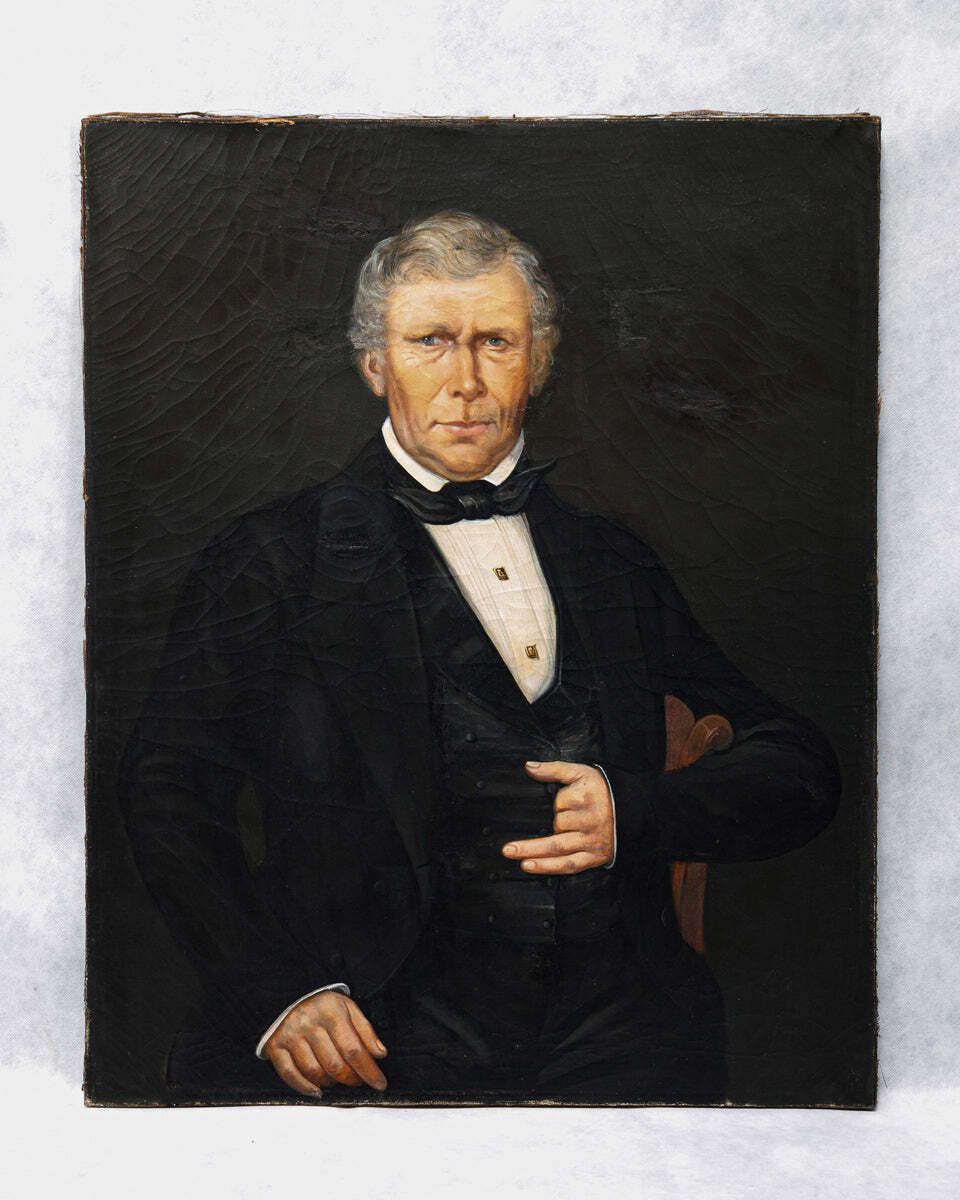 19th Century Portrait Of A Dashing Gentleman In Black photo Art