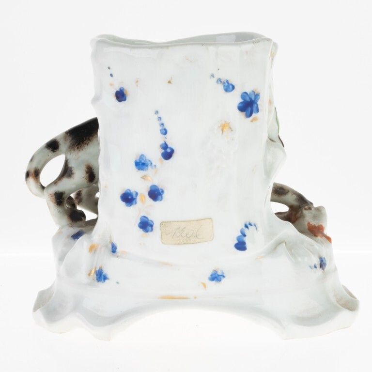 Antique Porcelain Vase With Leopard 19th Century photo furniture